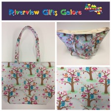 Large Tote Bag - Owls